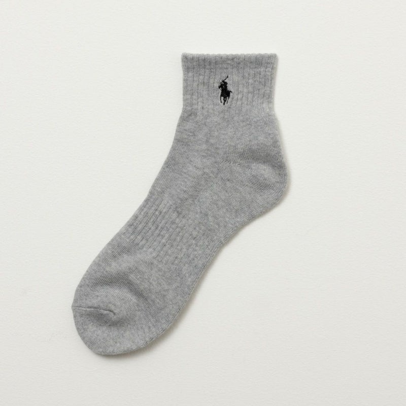 POLO RALPH LAUREN  クォーターソックス ロゴ入り 3足組 メンズ商品画像-4