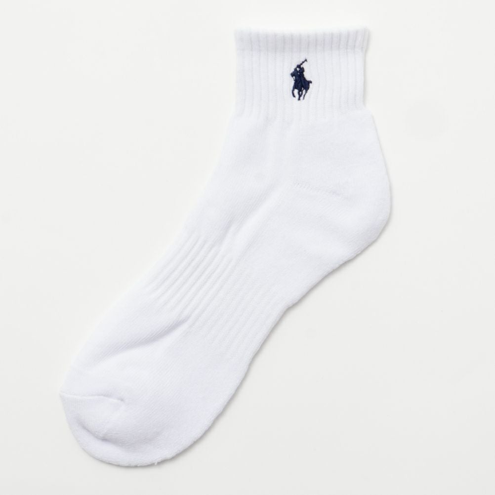 POLO RALPH LAUREN クォーターソックス ロゴ入り 3足組 メンズ