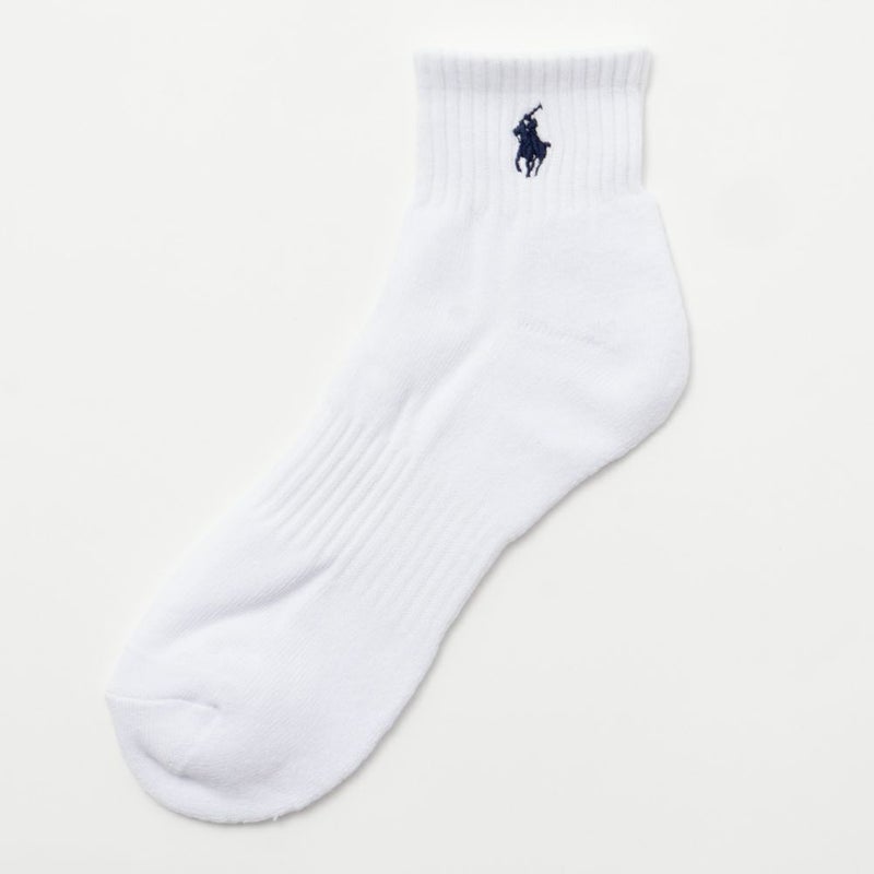 POLO RALPH LAUREN  クォーターソックス ロゴ入り 3足組 メンズ商品画像-7