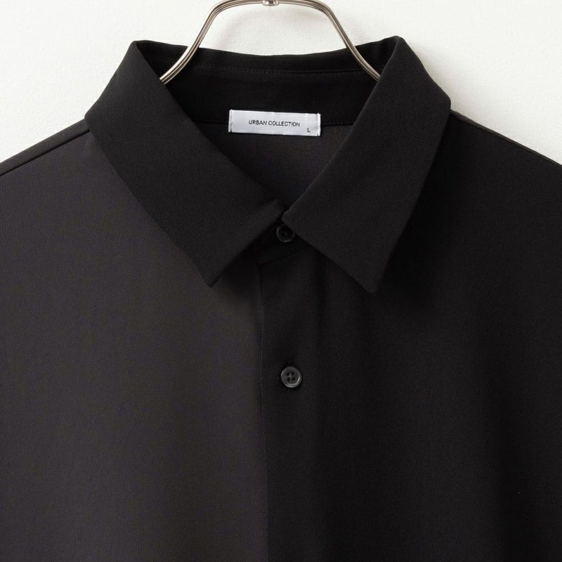 URBAN COLLECTION  ドレープツイル切替シャツ メンズ商品画像-4