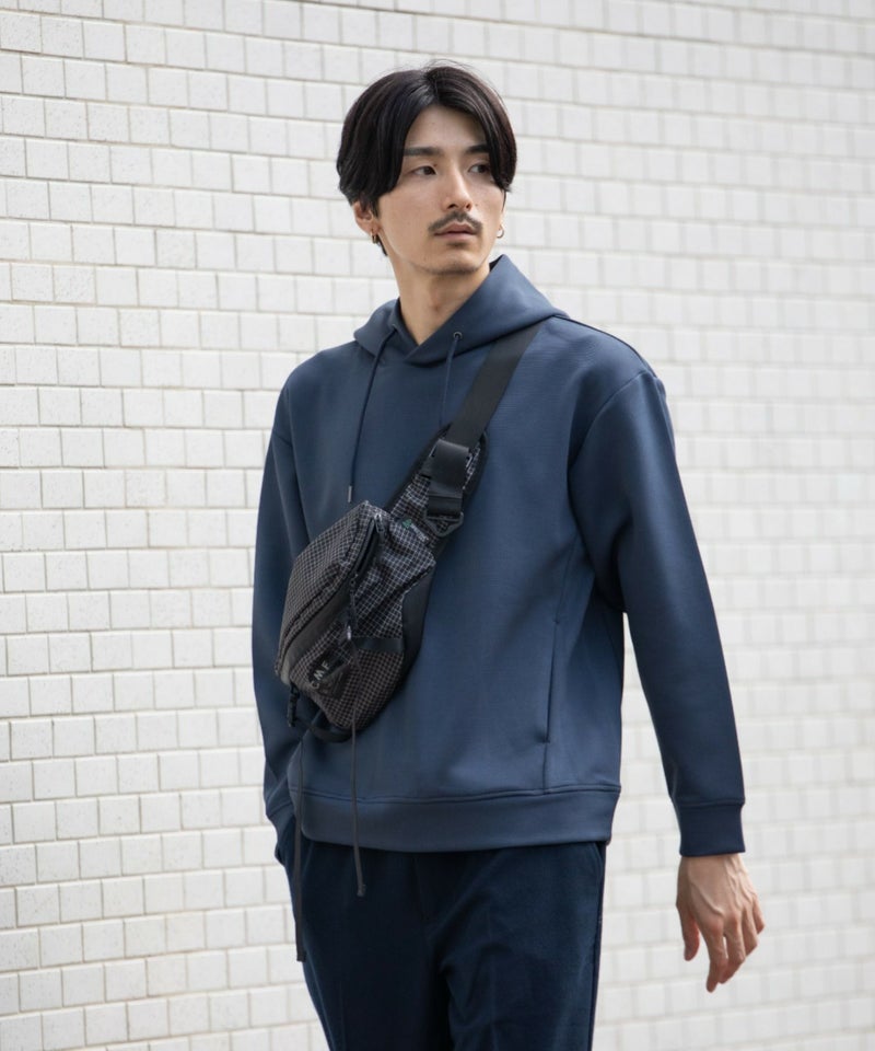 URBAN COLLECTION  エアスムージー ポンチ素材 プルオーバーパーカー メンズ商品画像-5