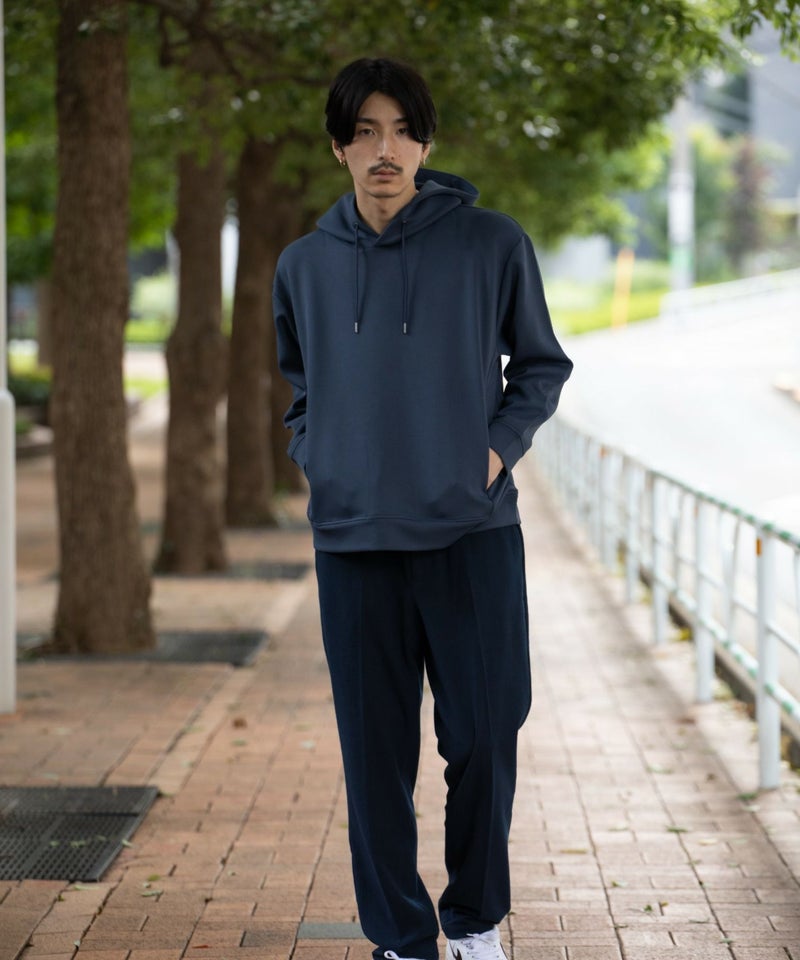 URBAN COLLECTION  エアスムージー ポンチ素材 プルオーバーパーカー メンズ商品画像-7