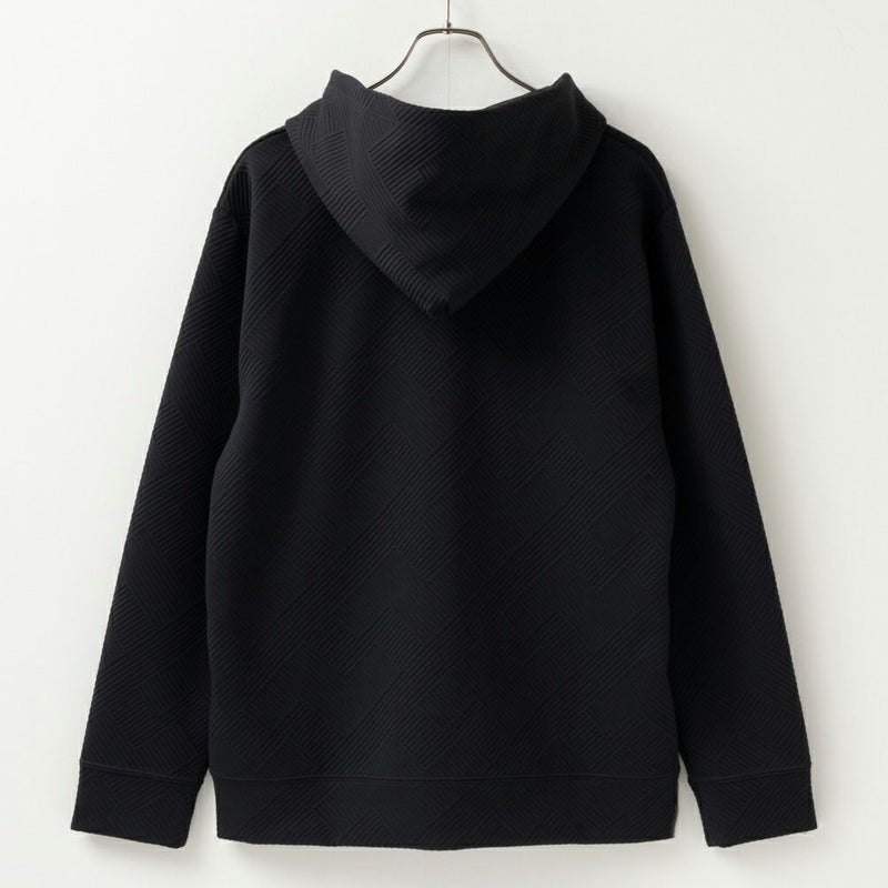 NAVY 幾何学柄キルトパーカー メンズ商品画像-5