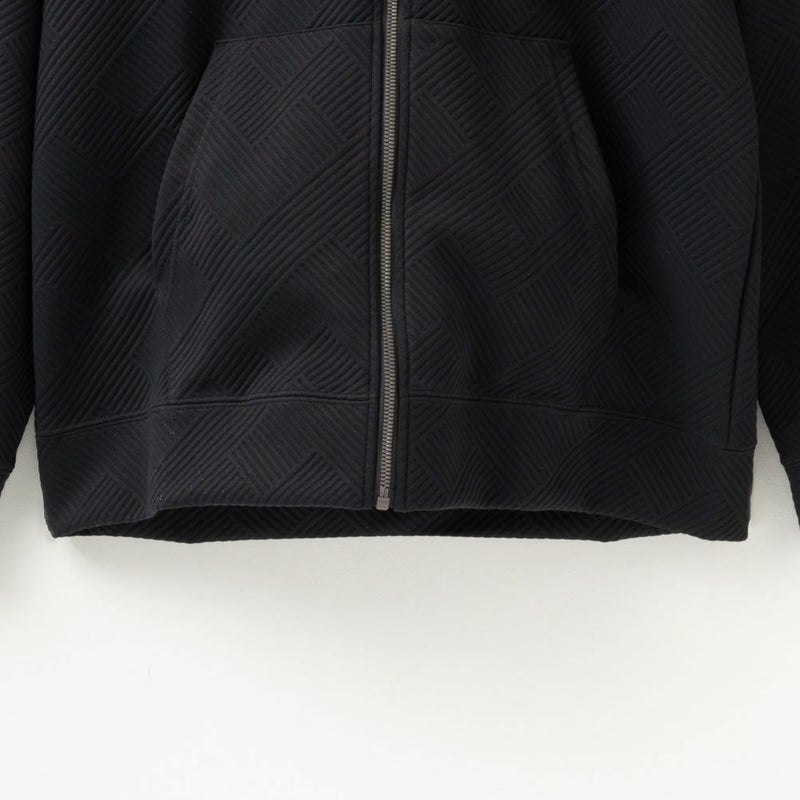 NAVY  幾何学柄キルトパーカー メンズ商品画像-8