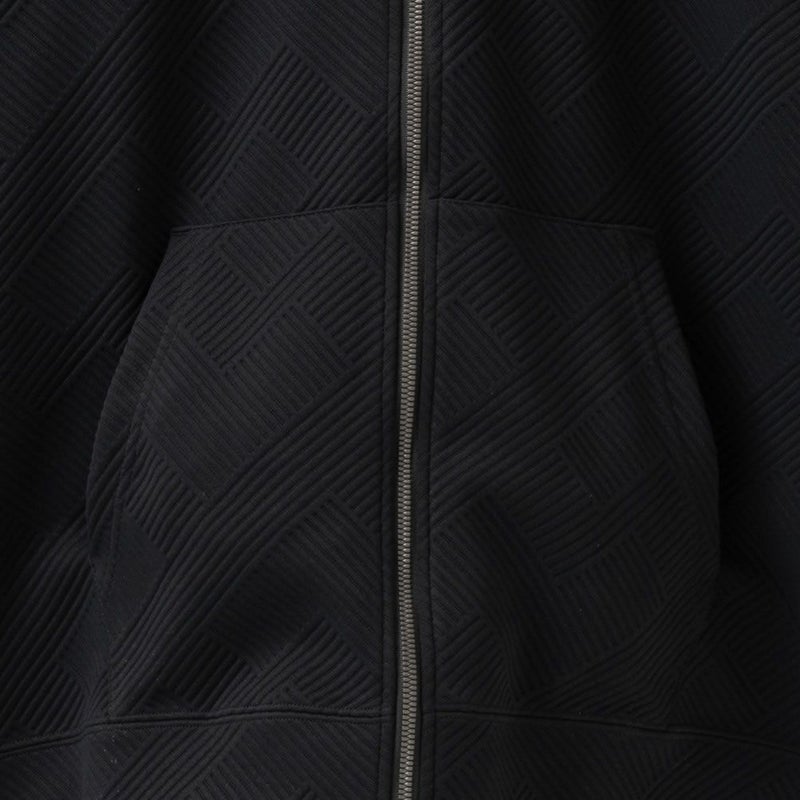 NAVY  幾何学柄キルトパーカー メンズ商品画像-9