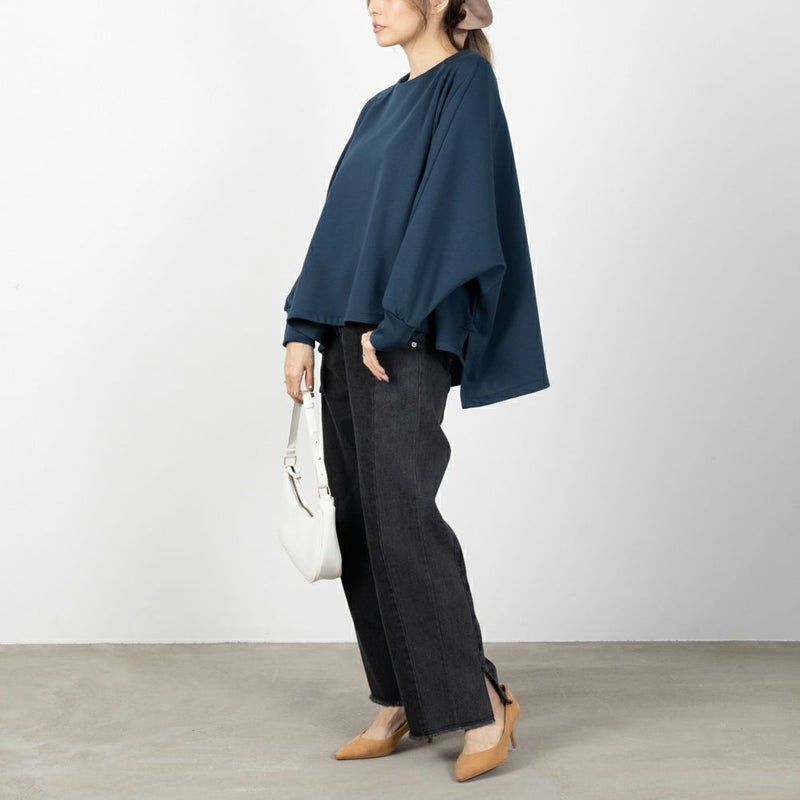 [期間限定価格]NAVY  ハンサムスウェット ドルマンプルオーバー レディース商品画像-7