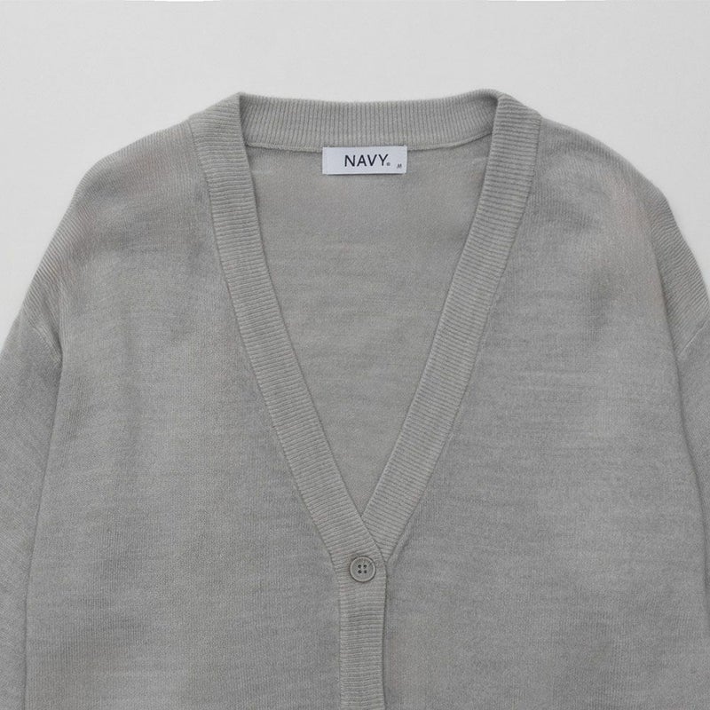 [期間限定knit]NAVY 洗えるニット カシミヤタッチカーディガン レディース商品画像-13