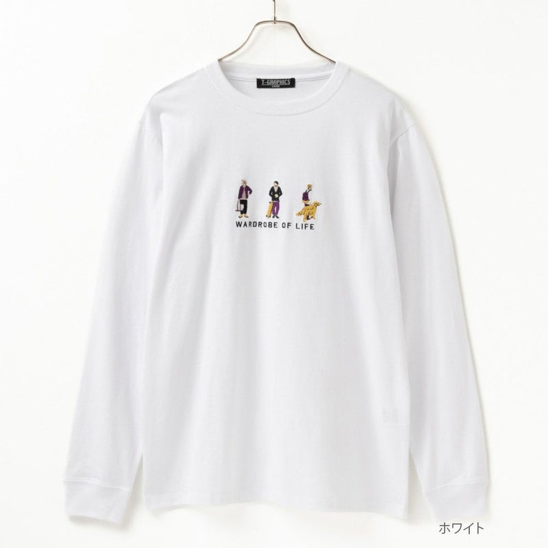 T-GRAPHICS 胸刺繍ロングスリーブTシャツ メンズ商品画像-1