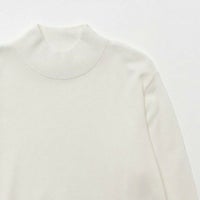 NAVY ウール混洗える素肌ニット ハイネック メンズ