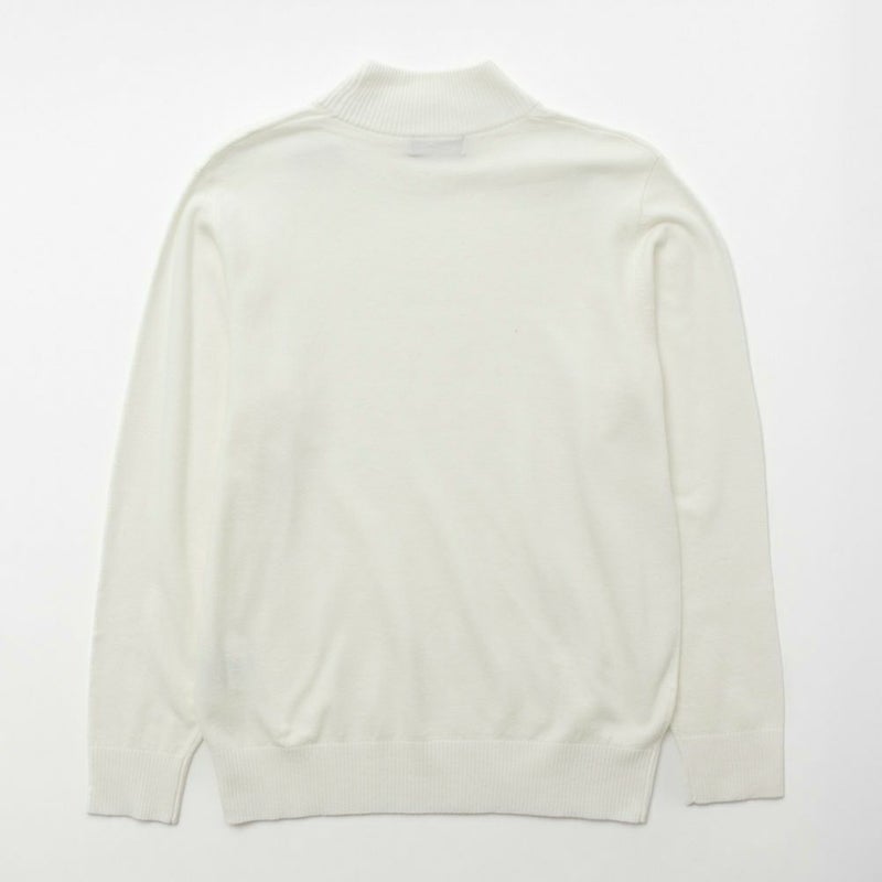 [期間限定knit]NAVY ウール混洗える素肌ニット ハイネック メンズ商品画像-6