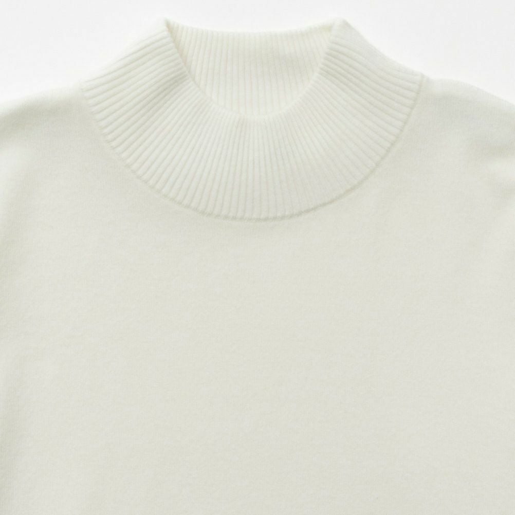 NAVY ウール混洗える素肌ニット ハイネック メンズ