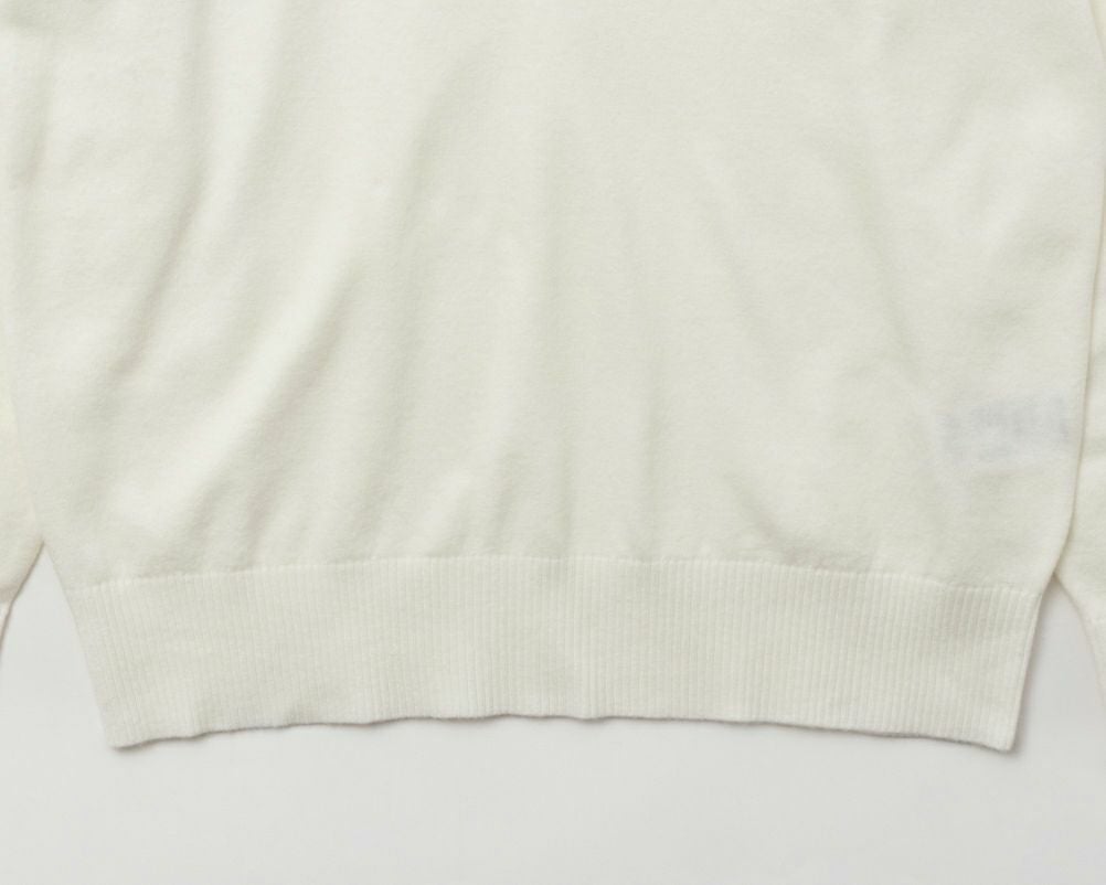 NAVY ウール混洗える素肌ニット ハイネック メンズ