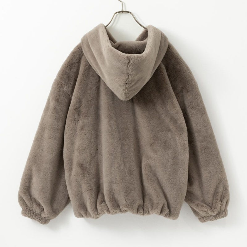 [期間限定価格]NAVY  フェイクファーパーカー レディース商品画像-10