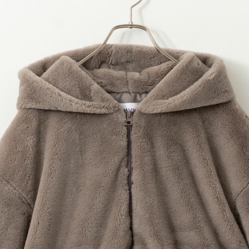 [期間限定価格]NAVY  フェイクファーパーカー レディース商品画像-13