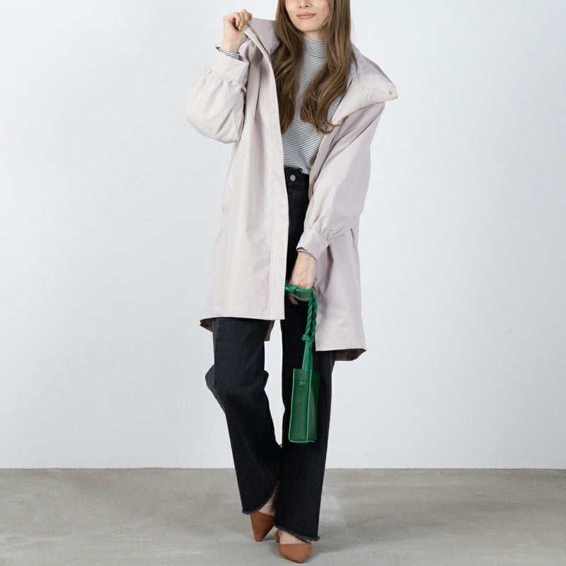 NAVY miliCo ミリコ ミリタリー アウター はっ水Aラインコート レディース商品画像-4