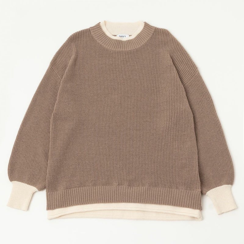 NAVY フェイクレイヤードプルオーバー レディース商品画像-14