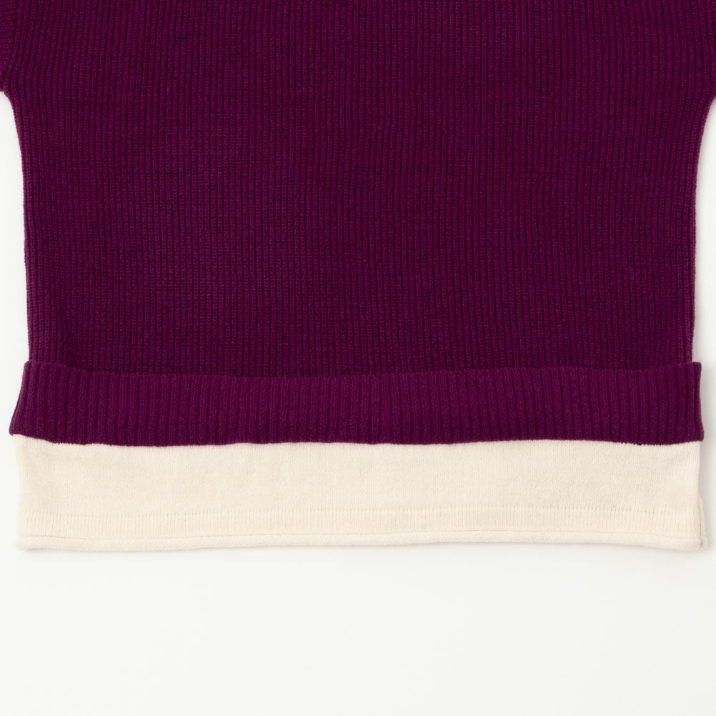 NAVY フェイクレイヤードプルオーバー レディース