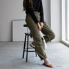 NAVY ミリタリーピーチカーゴパンツ レディース