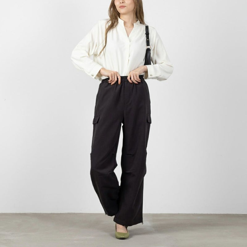 NAVY ミリタリーピーチカーゴパンツ レディース商品画像-6