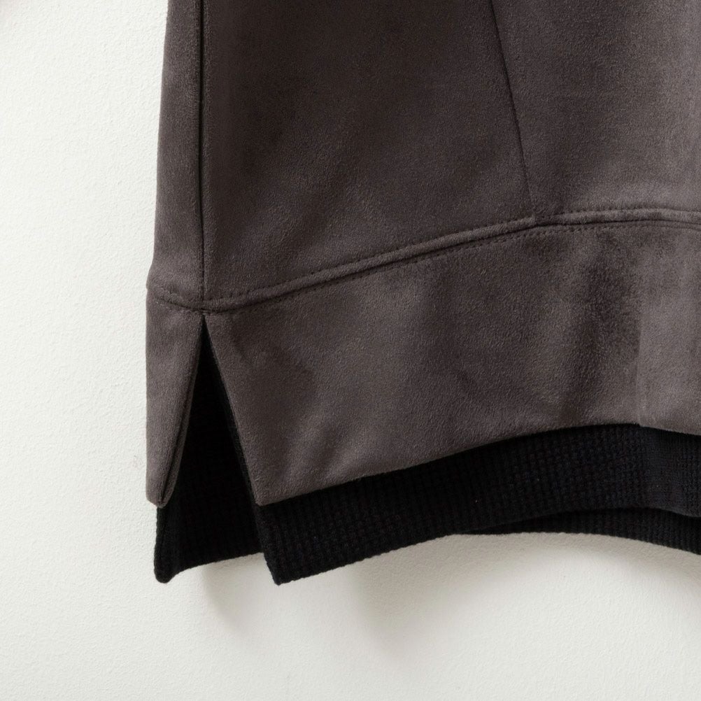 MOSSIMO フェイクスエードプルオーバー メンズ