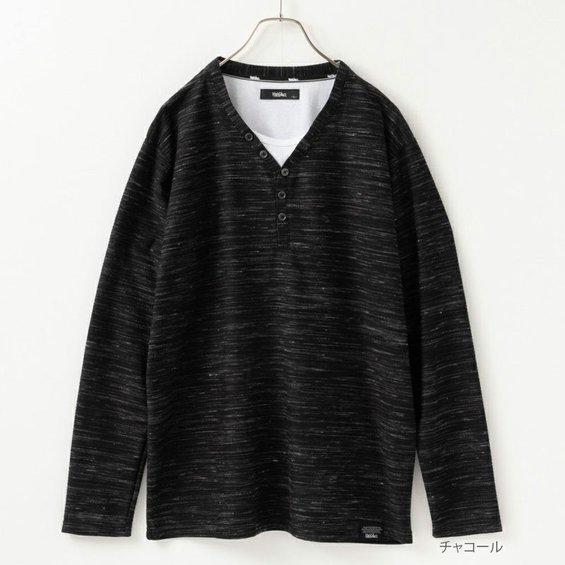 [期間限定価格]MOSSIMO  Yヘンリーネック長袖Tシャツ メンズ商品画像-2