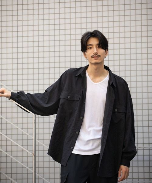 MOSSIMO バルーンスリーブシャツアンサンブル メンズ