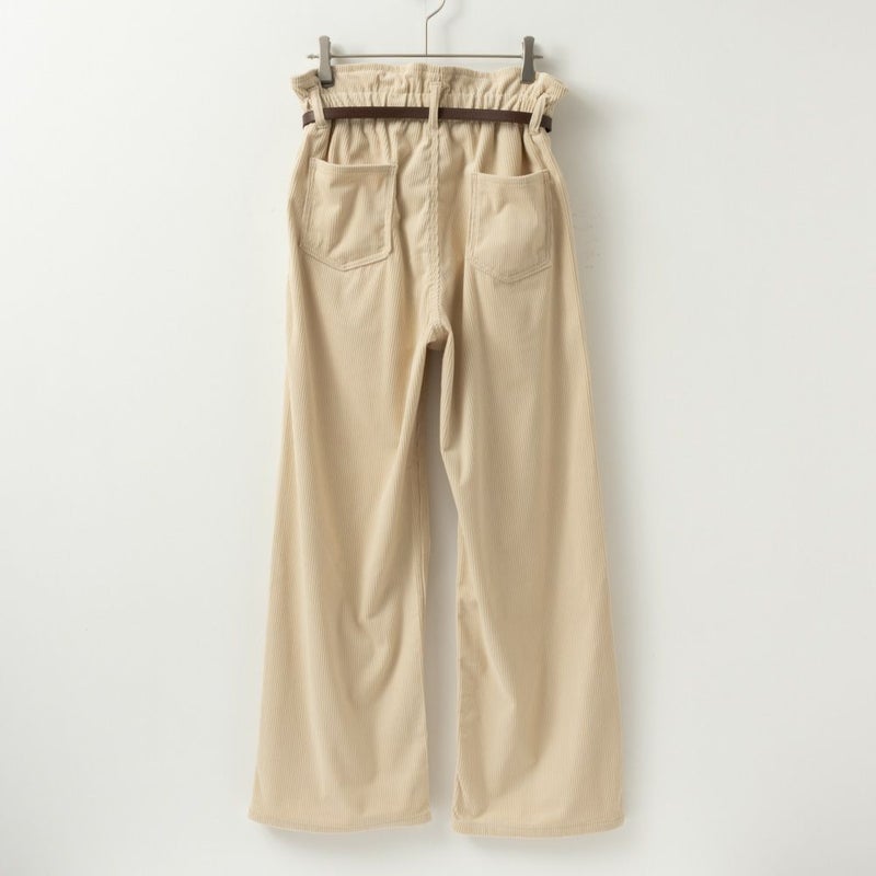 [期間限定価格]NAVY  ベルト付きコーデュロイペーパーバッグパンツ レディース商品画像-10