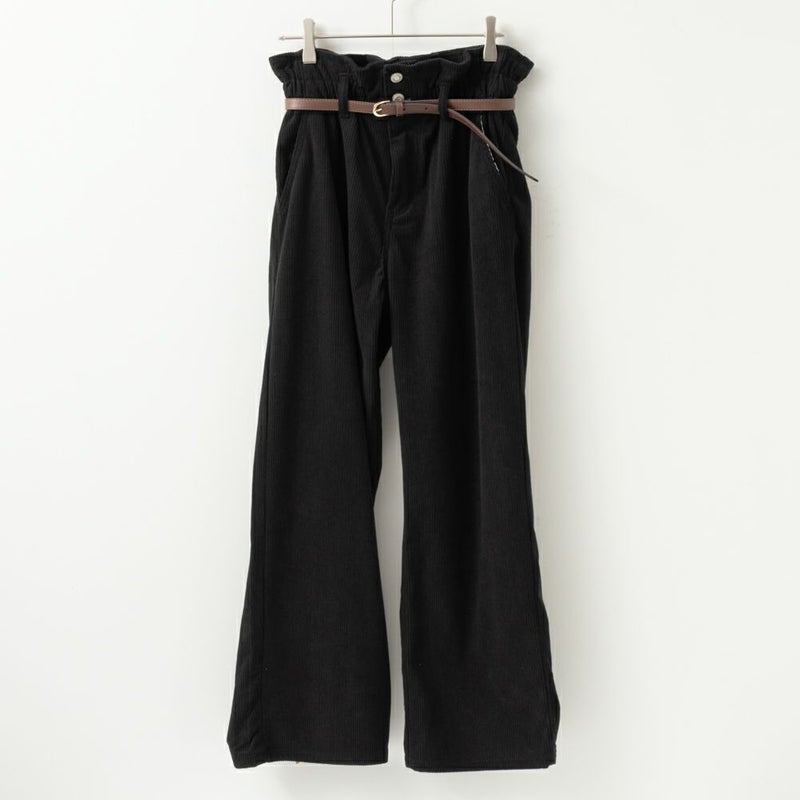 [期間限定価格]NAVY  ベルト付きコーデュロイペーパーバッグパンツ レディース商品画像-11