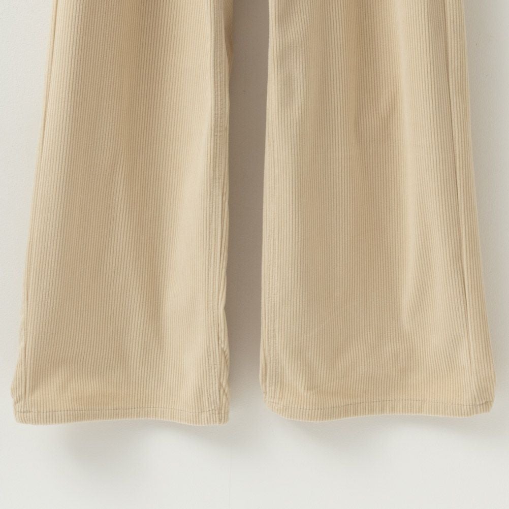 NAVY ベルト付きコーデュロイペーパーバッグパンツ レディース