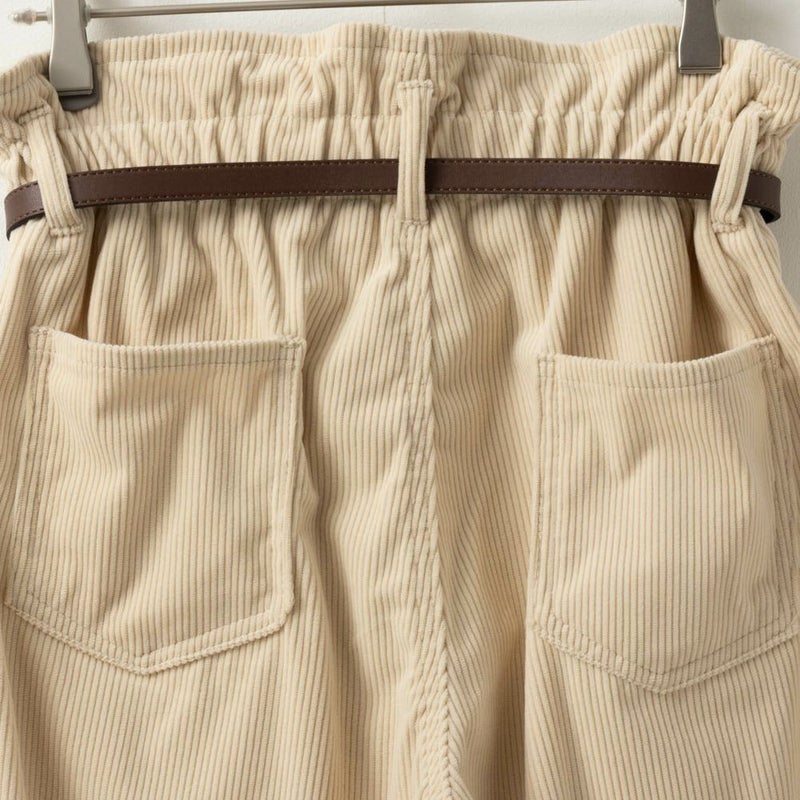 NAVY ベルト付きコーデュロイペーパーバッグパンツ レディース商品画像-16