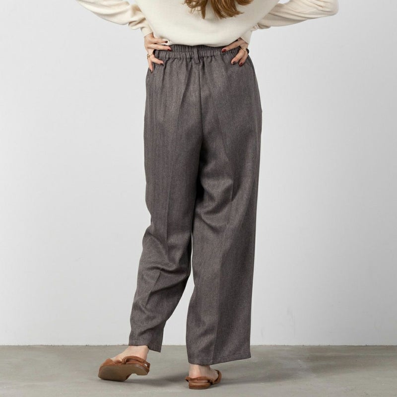 [期間限定価格]ウーリッシュヘリンボンワイドパンツ レディース商品画像-5