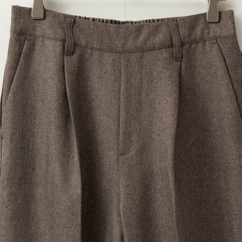 ウーリッシュヘリンボンワイドパンツ レディース商品画像-10