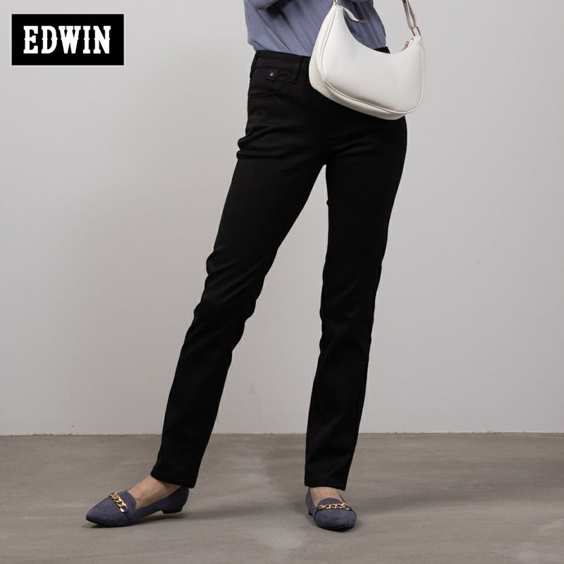EDWIN ハタラクロ スリムストレートパンツ レディース商品画像-1