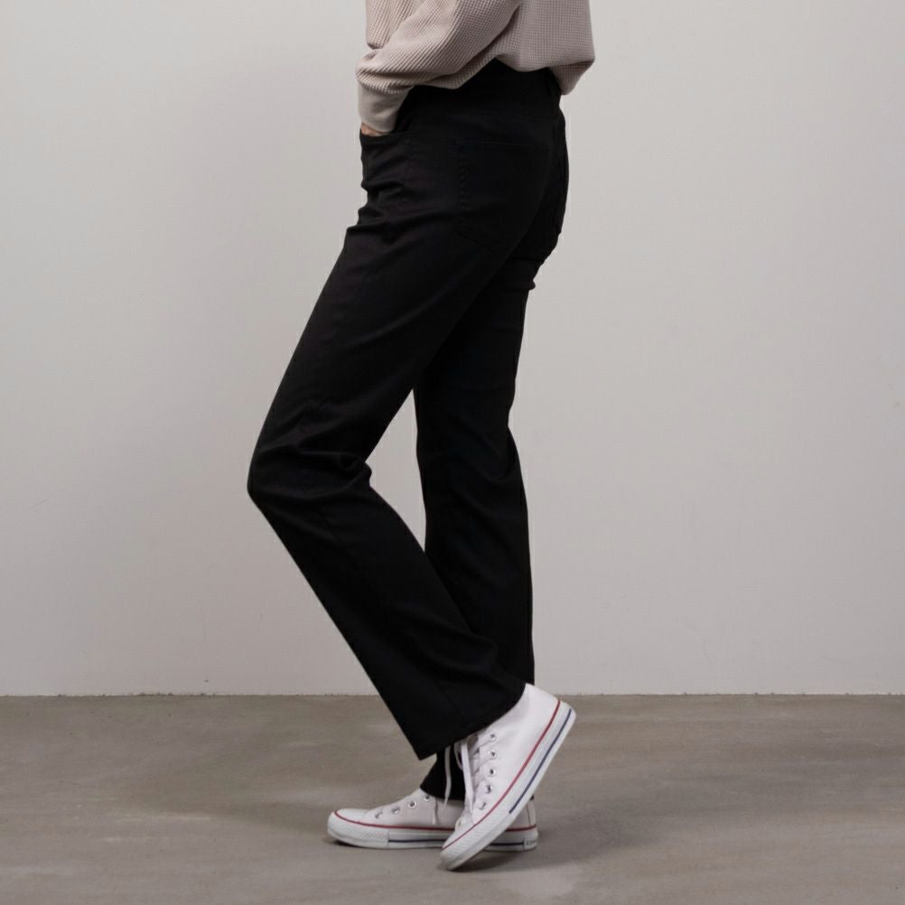 EDWIN ハタラクロ ストレートパンツ レディース