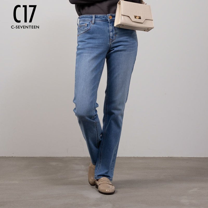 C17 ストレッチストレートパンツ レディース商品画像-1