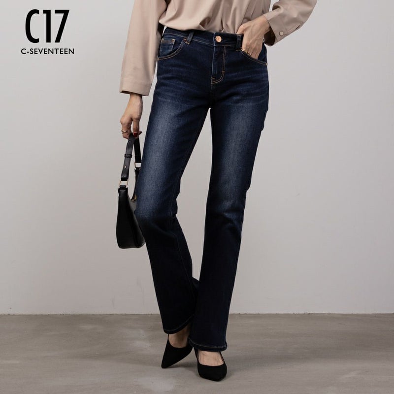 C17 ベーシックブーツカットパンツ レディース商品画像-1