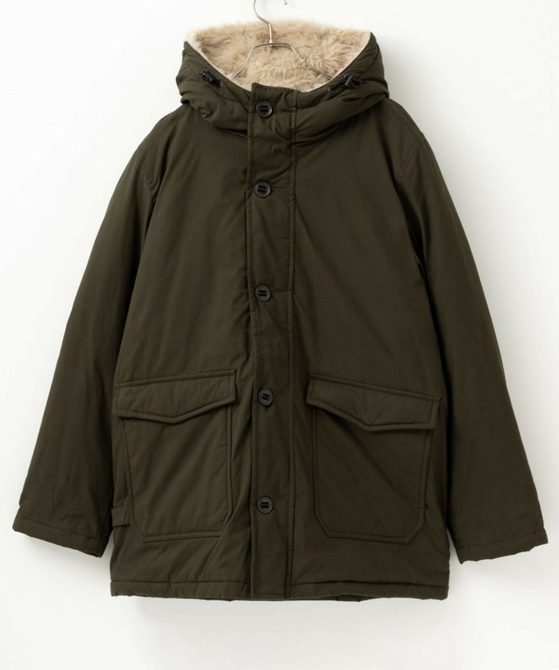 NAVY ミリタリーフードコート メンズ商品画像-4