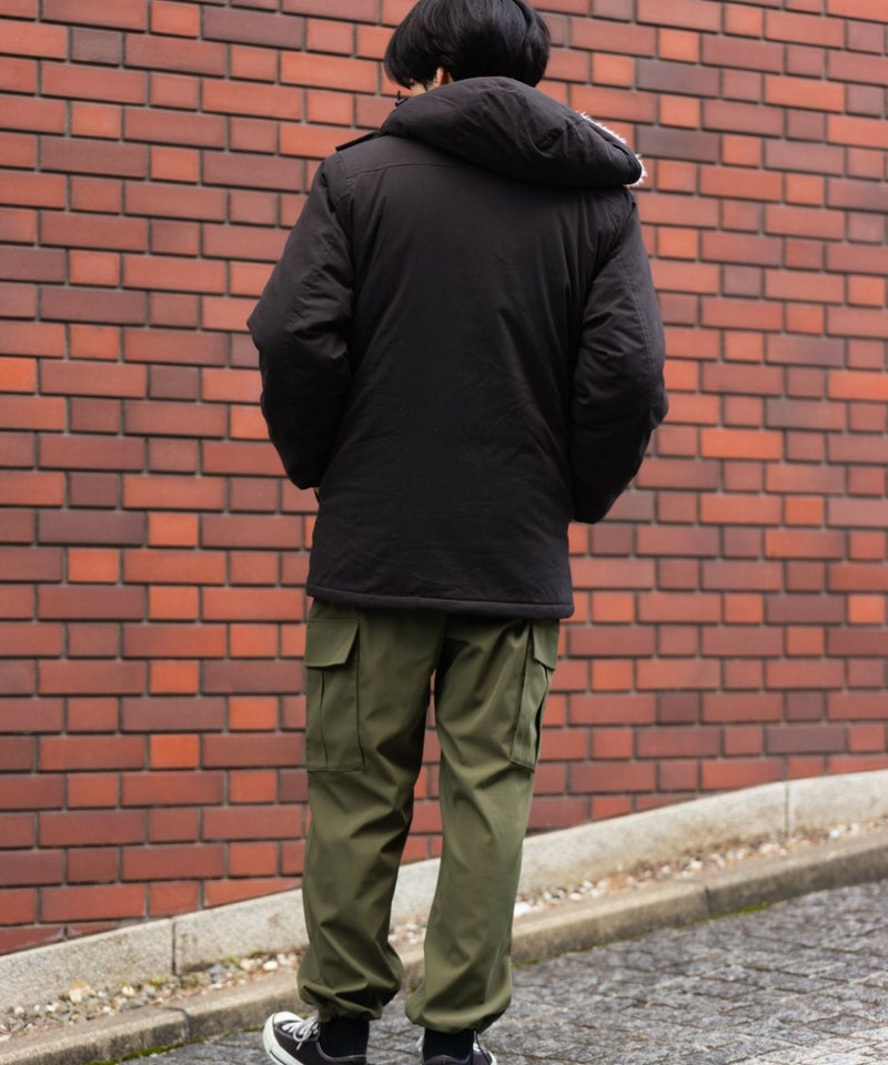 NAVY ミリタリーフードコート メンズ商品画像-9