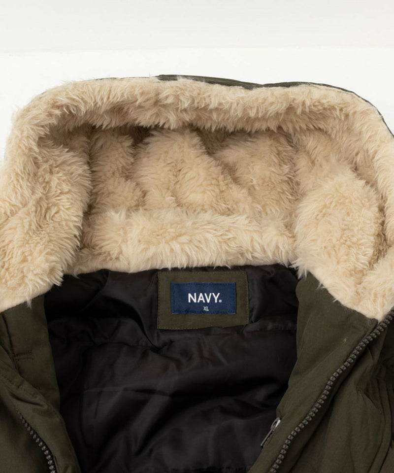 NAVY ミリタリーフードコート メンズ商品画像-16