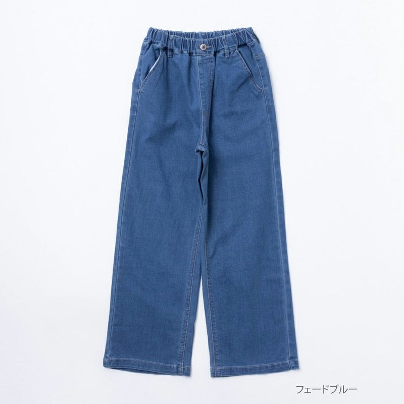NAVY デニムワイドパンツ キッズ商品画像-2
