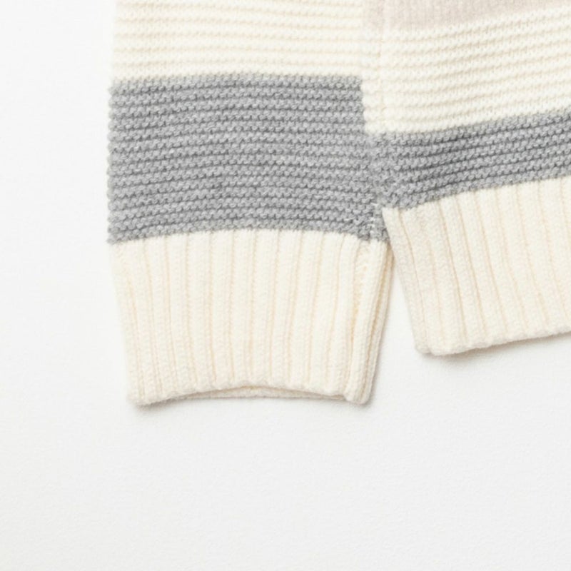 NAVY 切替ボーダーニット メンズ商品画像-7