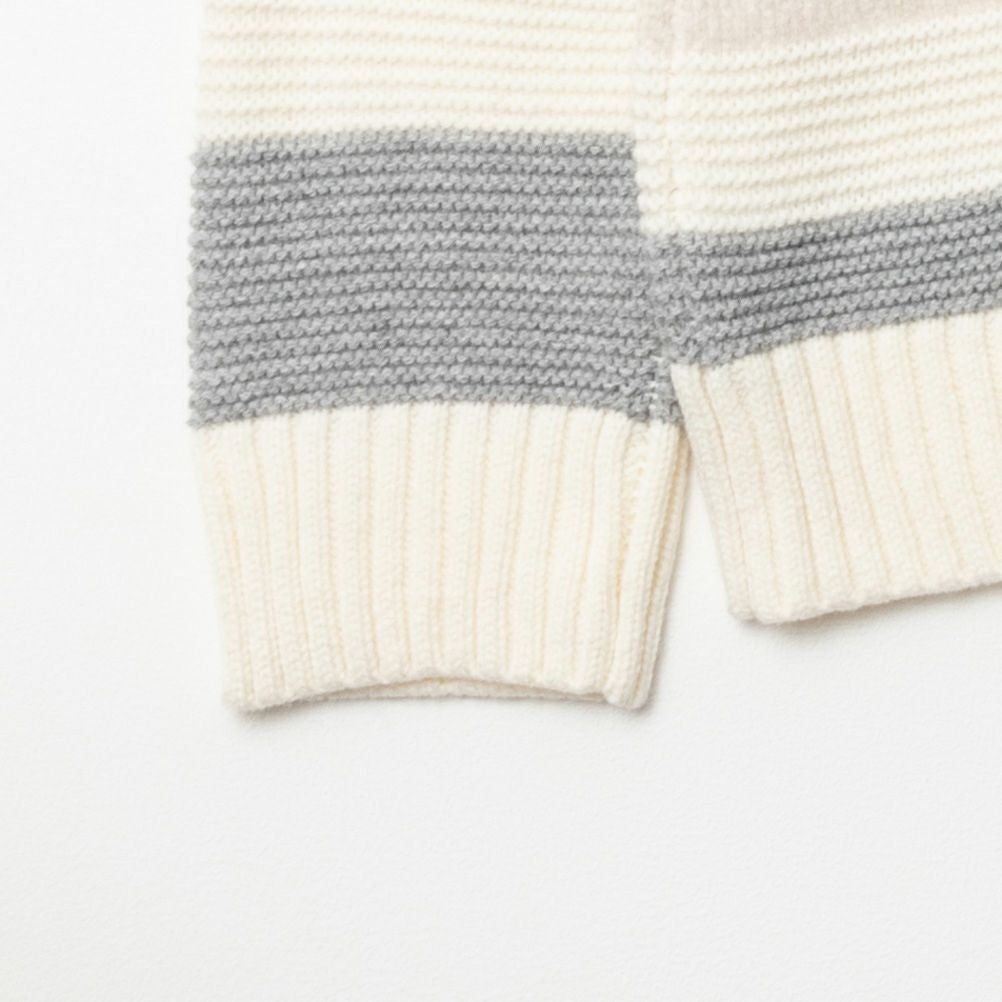 NAVY 切替ボーダーニット メンズ