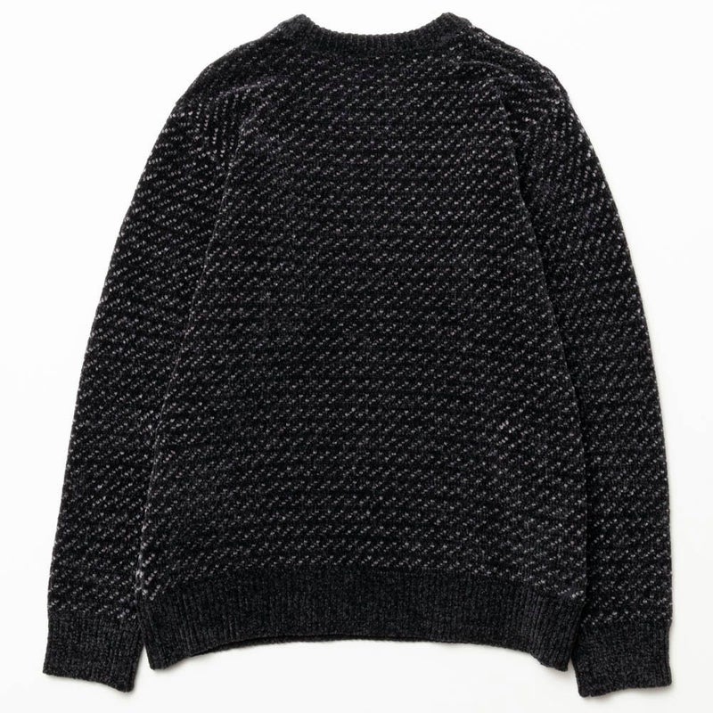 [期間限定knit]NAVY  バーズアイモールニット メンズ商品画像-4