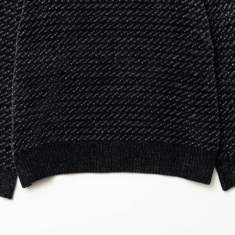 [期間限定knit]NAVY  バーズアイモールニット メンズ商品画像-6