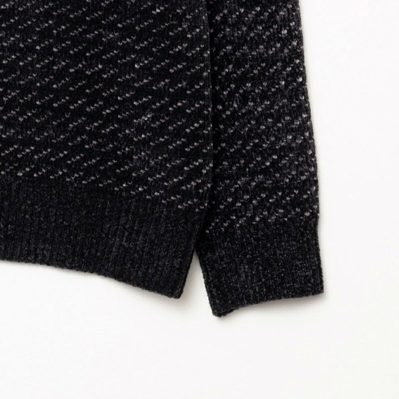 [期間限定knit]NAVY  バーズアイモールニット メンズ商品画像-7