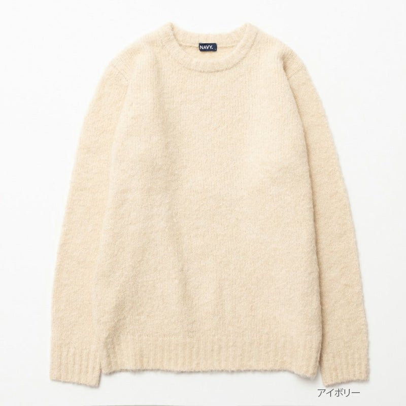 NAVY ウール混ニット メンズ商品画像-1