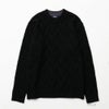 [期間限定knit]NAVY 快適ニット 幾何学柄モックネック メンズ商品サムネイル-2