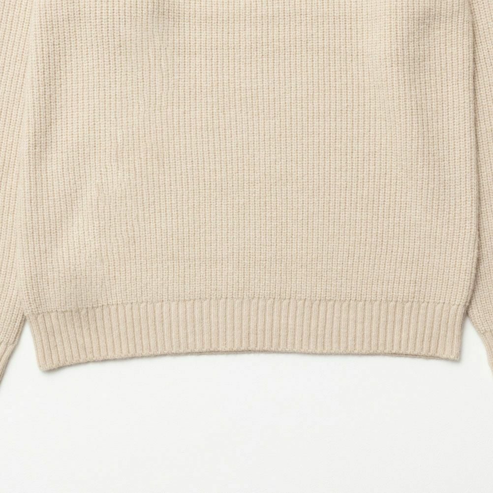 NAVY 快適ニット ハーフジップアップ メンズ