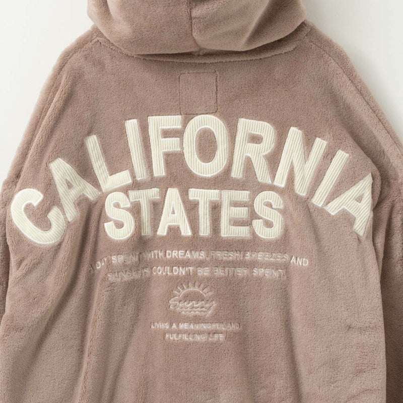 UNDERWRAPS 刺繍入り あったかシャギーボアパーカー レディース商品画像-17