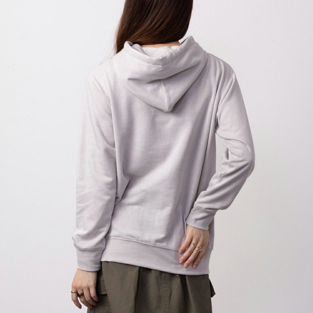 CONVERSE シューズラバープリント裏毛パーカー レディース